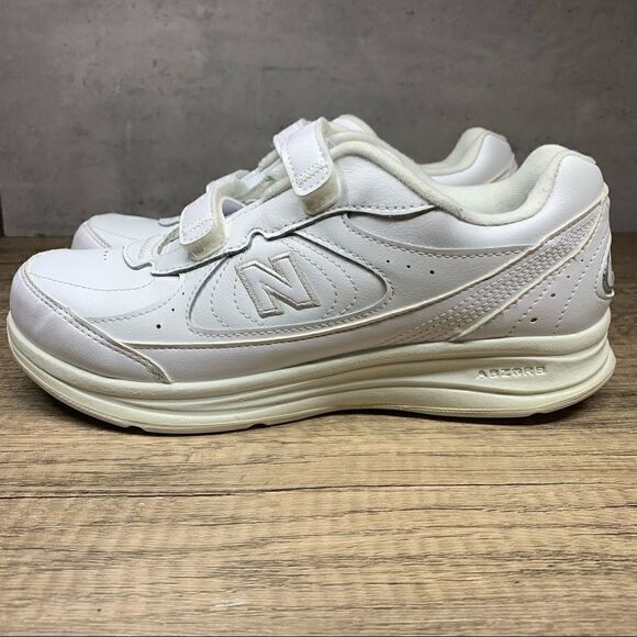 New Balance 577 Walking Shoes White Leather DSL-2 MW577VW Men's US Size 7 x-wide - Picture 1 of 8
